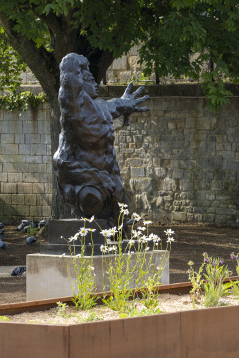 "Le Grand Guerrier", Bourdelle. Jardin des Simples du Château de Caen.